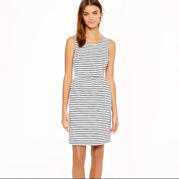 J. Crew Dresses & Skirts - J CREW Stripe back-zip dress